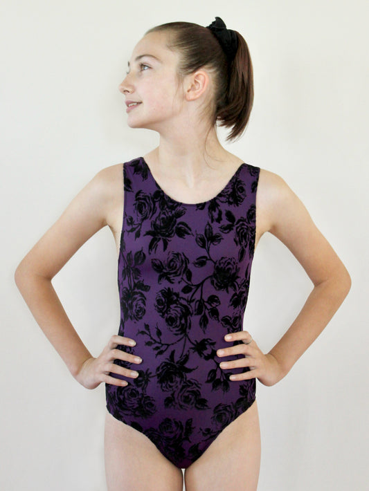 Midnight Rose Leotard