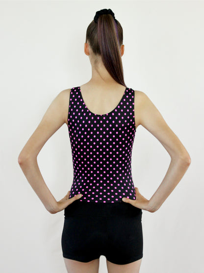 Pink Polka Dot Leotard