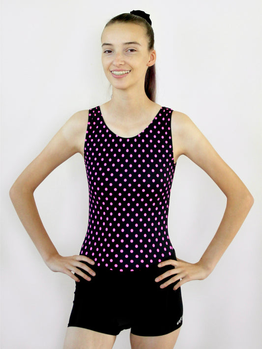 Pink Polka Dot Leotard