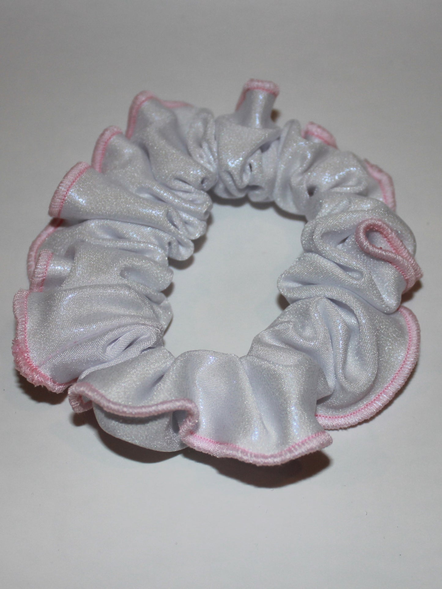 Pink Trim Scrunchie