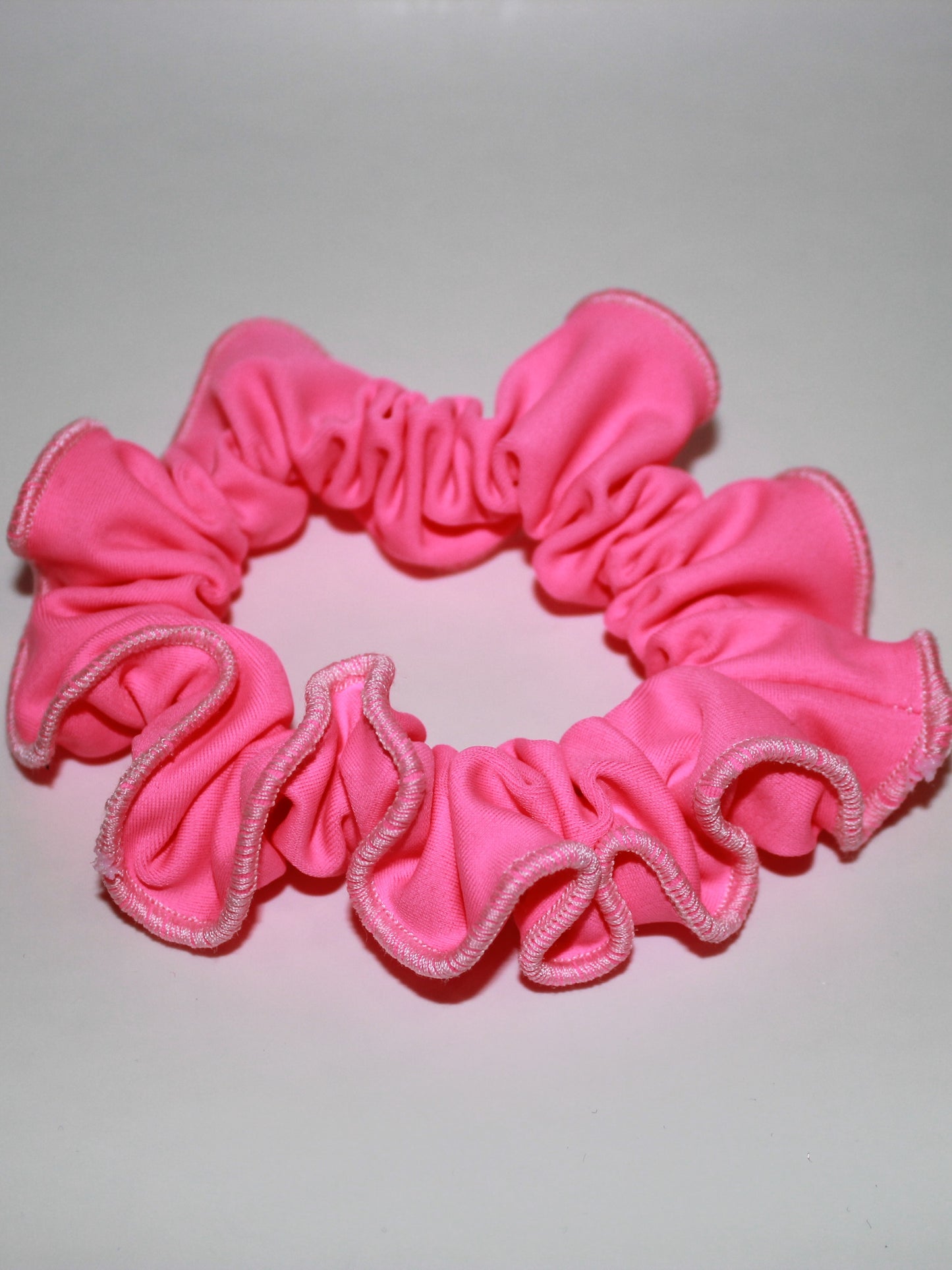 Pink Trim Scrunchie